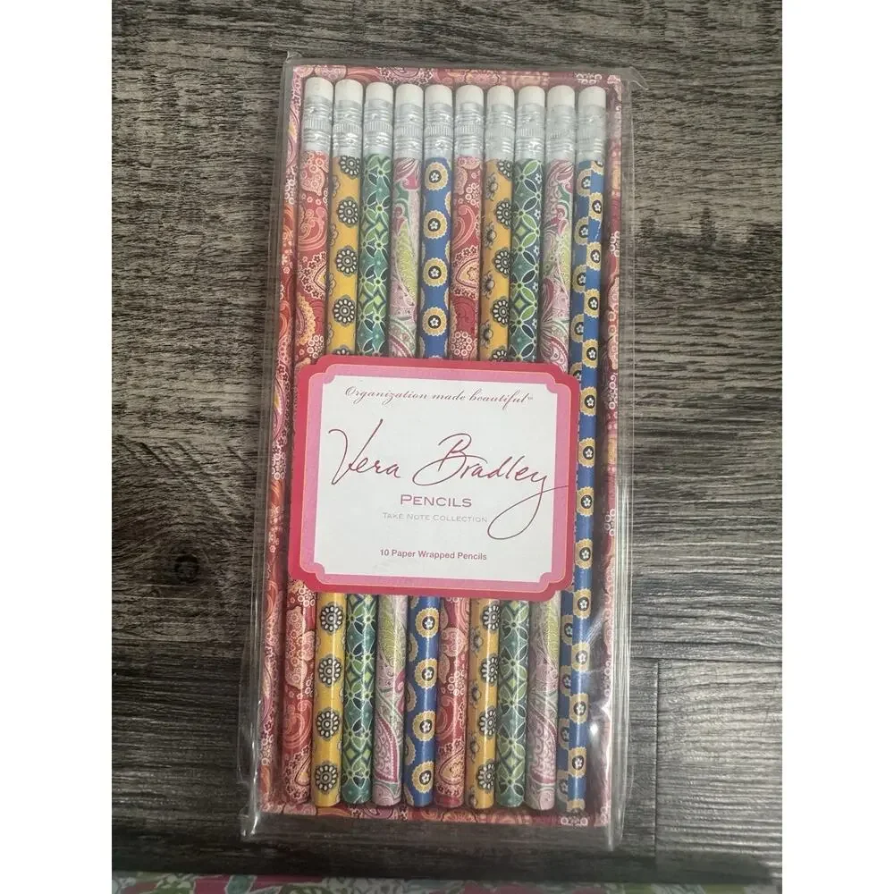 Lilly Pulitzer Sticky Not Stationary Set & Vera Bradley Wrapped Pencils Set
